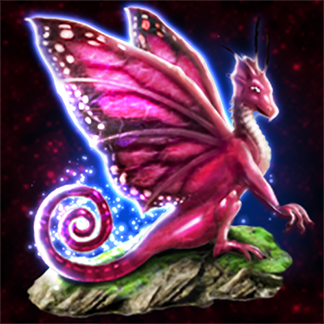 Lila Drache Symbol Fairy Queen
