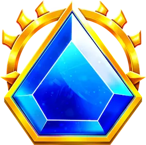 Blaues Dreieck Symbol
