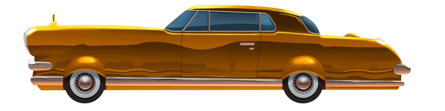 Gold Car Symbol Fat Banker