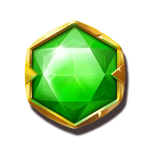 Grüner Edelstein Symbol