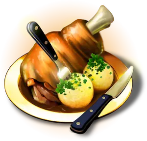 Haxe mit Knödel