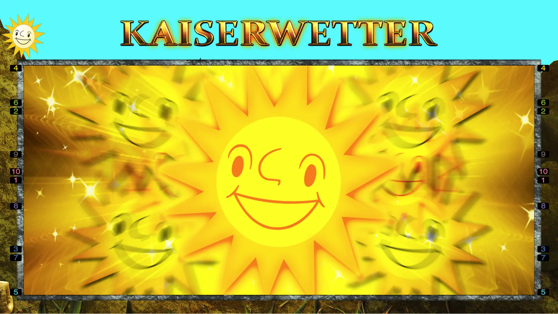 Kaiserwetter Funktion - Slot Layout Startbildschirm