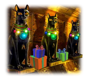 Katzen-göttin: Ramses Book Christmas Edition | Gamomat