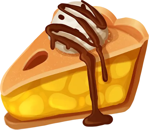 Kuchen mit Schokoüberzug Banana Split