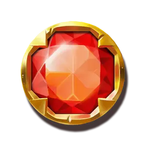 Roter Edelstein Symbol