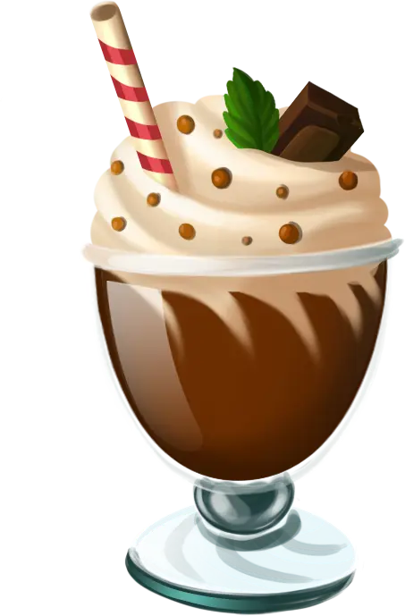 Schoko-Milchshake Banana Split