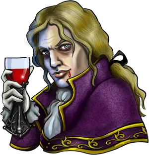 Vampir mit Weinglas: Blood Suckers