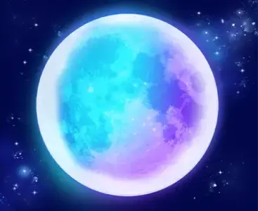 Mond-Wolf-gold