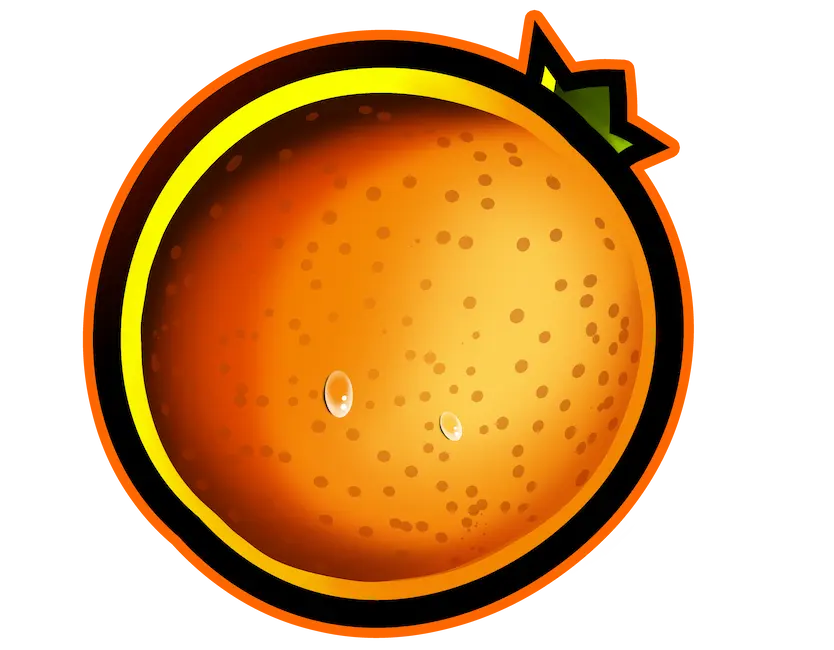 Blazing Star Symbol Orange